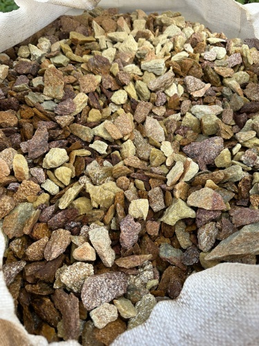 Златолит персиковый декоративная каменная крошка купить в Новосибирской области