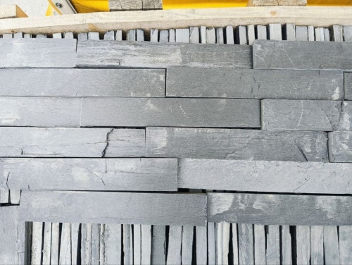 Плитка чёрная из натурального камня фасадная 30 см * 5 см, толщина 7 мм -30 мм купить в Новосибирской области