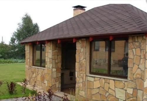 Плитняк златолит жёлтый для фасада 1,5-3 см купить в Новосибирской области