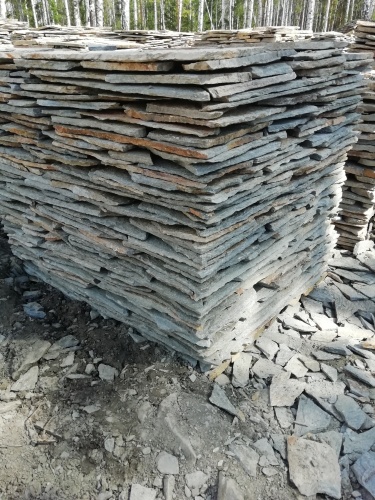 Плитняк златолит Уральский для цоколя, отмостки купить в Новосибирской области